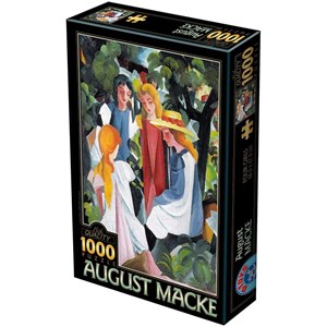 D-Toys (72863-1) - August Macke: "Four Girls" - 1000 pieces puzzle
