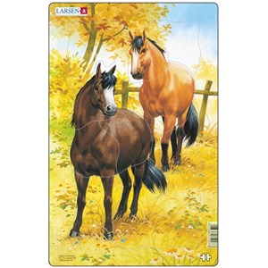 Larsen (H15-2) - "Horses" - 10 pieces puzzle
