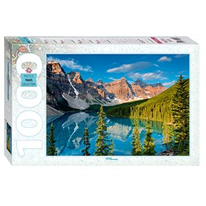 Step Puzzle (79099) - "Moraine Lake, Canada" - 1000 pieces puzzle