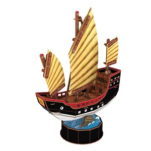 Cubic Fun (T4033h) - "Chinese Sailboat" - 62 pieces puzzle