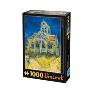 D-Toys (66916-VG10) - Vincent van Gogh: "The Church at Auvers" - 1000 pieces puzzle