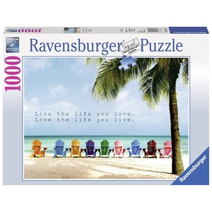 Ravensburger (19635) - "Live the life you love" - 1000 pieces puzzle