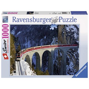 Ravensburger (19352) - "Landwasser Viaduct" - 1000 pieces puzzle