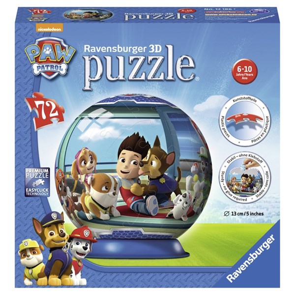 Ravensburger (12186) - "Paw Patrol" - 72 pieces puzzle