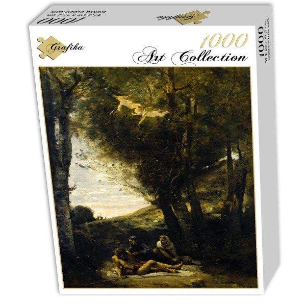 Grafika (01943) - Jean-Baptiste-Camille Corot: "Saint Sebastian Succored by the Holy Women, 1874" - 1000 pieces puzzle