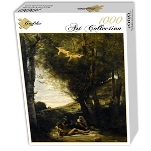 Grafika (01943) - Jean-Baptiste-Camille Corot: "Saint Sebastian Succored by the Holy Women, 1874" - 1000 pieces puzzle