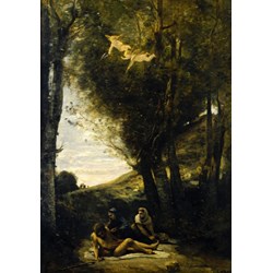 Grafika (01943) - Jean-Baptiste-Camille Corot: "Saint Sebastian Succored by the Holy Women, 1874" - 1000 pieces puzzle