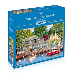 Gibsons (G6208) - Derek Roberts: "Summer in Ambleside" - 1000 pieces puzzle