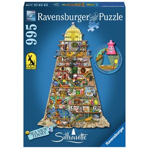 Ravensburger (16098) - Colin Thompson: "Wonderful Lighthouse" - 995 pieces puzzle