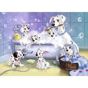Nathan (86612) - "The 101 Dalmatians, The Bath" - 60 pieces puzzle