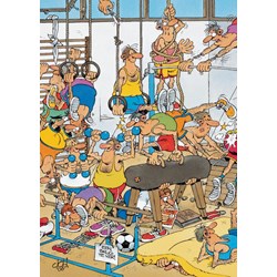 Jumbo (17455) - Jan van Haasteren: "Fitnessstudio" - 150 pieces puzzle