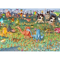 Grafika Kids (01470) - François Ruyer: "Dinosaurs" - 24 pieces puzzle