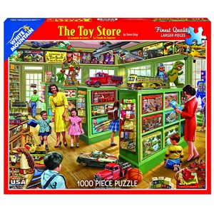 White Mountain (1152PZ) - Steve Crisp: "The Toy Store" - 1000 pieces puzzle