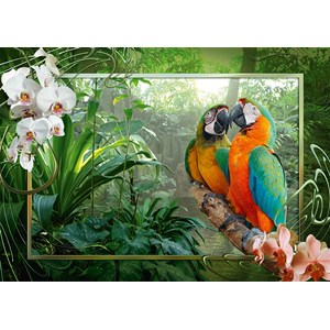 Ravensburger (19188) - "Parrots" - 1000 pieces puzzle