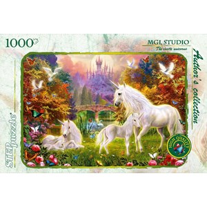 Step Puzzle (79510) - "The Castle and the Unicorns" - 1000 pieces puzzle