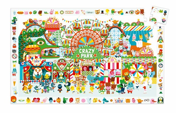Djeco (07593) - "Crazy Park" - 35 pieces puzzle