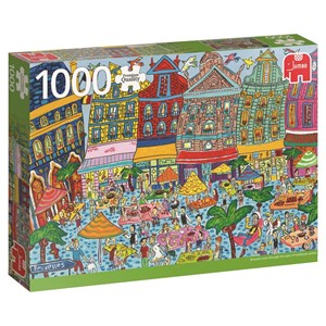 Jumbo (18562) - "Grand Place, Brüssel" - 1000 pieces puzzle