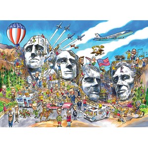 Cobble Hill (57175) - "Mount Rushmore" - 1000 pieces puzzle