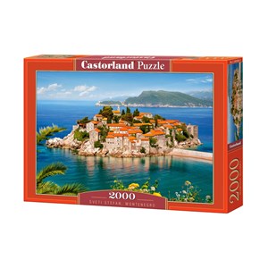 Castorland (C-200580) - "Sveti Stefan, Montenegro" - 2000 pieces puzzle