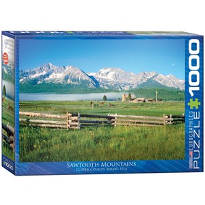Eurographics (6000-0547) - "Sawtooth Mountains, ID" - 1000 pieces puzzle