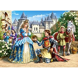 Castorland (B-030040) - "Princess and Knight" - 300 pieces puzzle