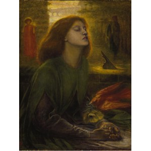 Grafika (00225) - Dante Gabriel Rossetti: "Beata Beatrix, 1872" - 2000 pieces puzzle
