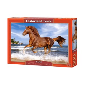 Castorland (B-52578) - "Horse on the Beach" - 500 pieces puzzle