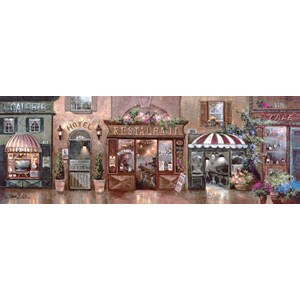 Art Puzzle (4420) - James Lee: "Cafe Walk I" - 1000 pieces puzzle