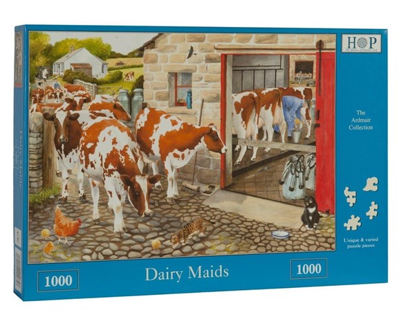 The House of Puzzles (2858) - "Dairy Maids" - 1000 pieces puzzle