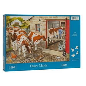 The House of Puzzles (2858) - "Dairy Maids" - 1000 pieces puzzle