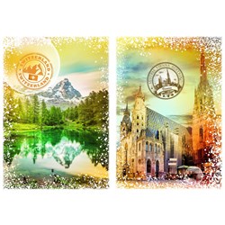 Grafika (T-00235) - "Austria and Switzerland" - 1000 pieces puzzle