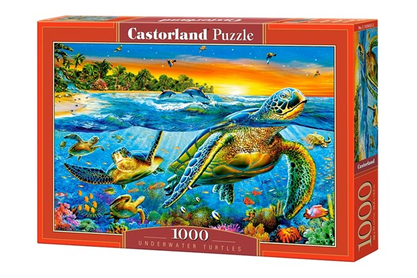 Castorland (C-103652) - "Underwater Turtles" - 1000 pieces puzzle