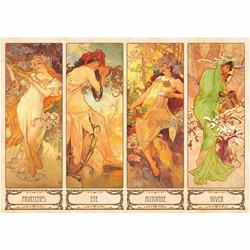 D-Toys (66930-MU09) - Alphonse Mucha: "Seasons" - 1000 pieces puzzle
