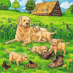 Ravensburger (08002) - "Cats and Dogs" - 49 pieces puzzle