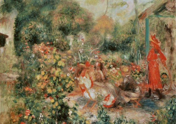Grafika (00264) - Pierre-Auguste Renoir: "Jeunes Filles dans un Jardin, 1893-1895" - 1000 pieces puzzle
