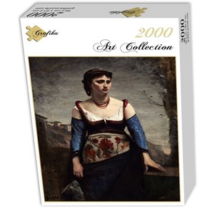 Grafika (01979) - Jean-Baptiste-Camille Corot: "Agostina, 1866" - 2000 pieces puzzle