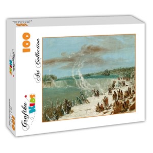 Grafika Kids (01504) - George Catlin: "Portage Around the Falls of Niagara at Table Rock, 1847-1848" - 100 pieces puzzle