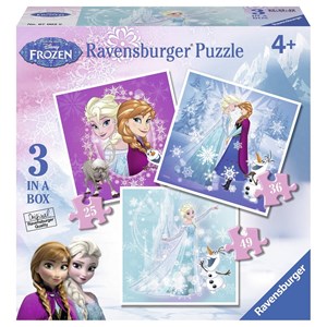 Ravensburger (07003) - "Frozen" - 25 36 49 pieces puzzle