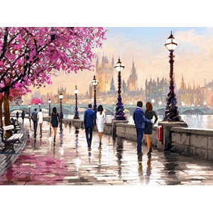 Castorland (C-200566) - Richard Macneil: "Along the River" - 2000 pieces puzzle