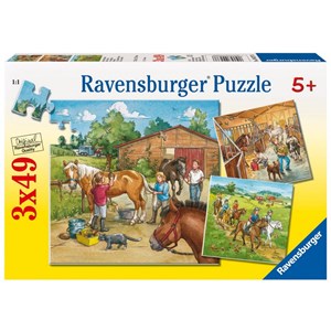 Ravensburger (09237) - "Welcome to Riding School" - 49 pieces puzzle