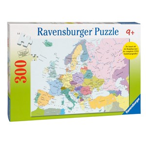Ravensburger (13132) - "Map of Europe (in Dutch)" - 300 pieces puzzle