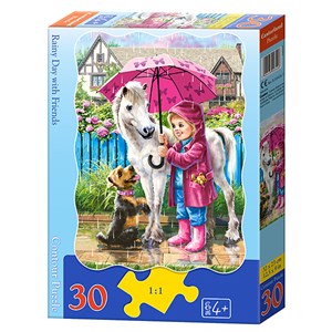 Castorland (B-03426) - "Rainy Day with Friends" - 30 pieces puzzle