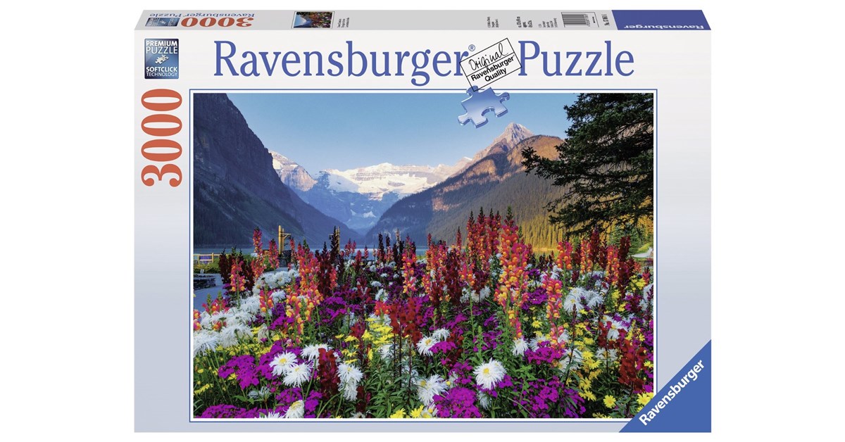 Ravensburger 170616 Puzzle 3000 pieces Flowery Mountains 48x32 used sorted