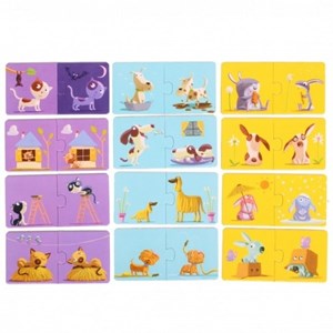 Djeco (08162) - "Duo of Opposites" - 2 pieces puzzle