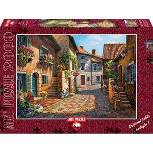 Art Puzzle (4709) - Sung Kim: "Rue de Village" - 2000 pieces puzzle