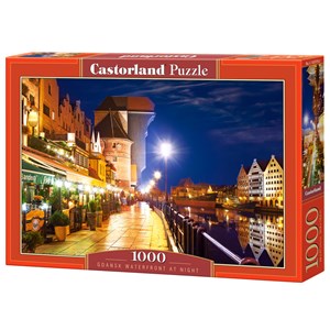Castorland (C-103379) - "Gdansk Waterfront at Night" - 1000 pieces puzzle
