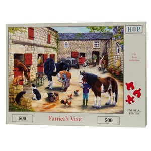 The House of Puzzles (3312) - "Farrier's Visit" - 500 pieces puzzle
