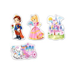Castorland (B-005031) - "World of Princesses" - 3 4 6 9 pieces puzzle