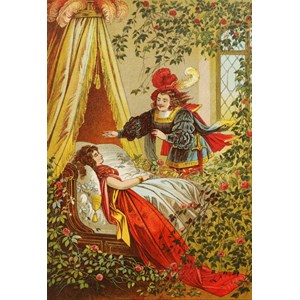Grafika Kids (00116) - Carl Offterdinger: "Sleeping Beauty" - 12 pieces puzzle