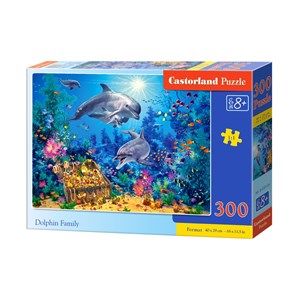 Castorland (B-030149) - "Dolphin Family" - 300 pieces puzzle